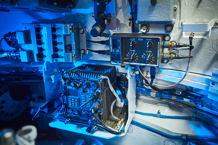 RF40 Radio system on upgraded battle tank T-72M4 CZ