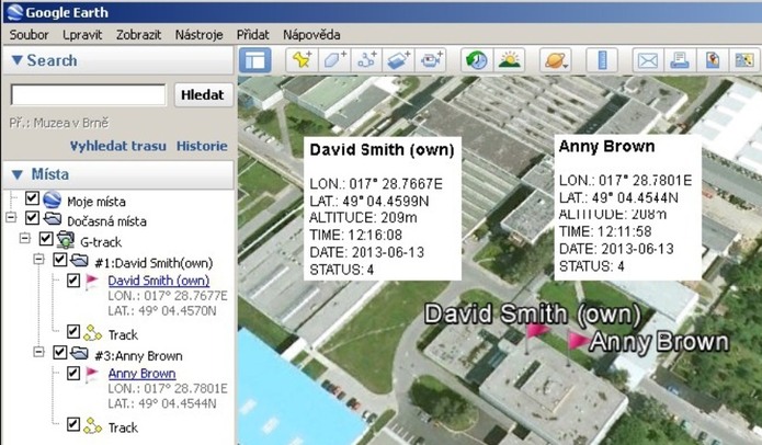 Navigation data - Blue Force Tracking