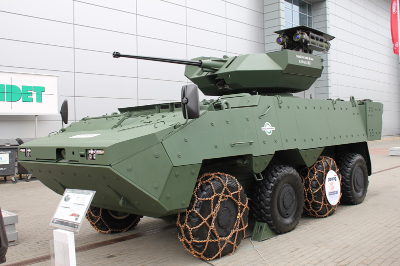 VICM 200 in the wheeled armoured personnel carrier PANDUR II manufactured by Excalibur Army